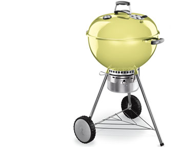 Una barbacoa amarilla